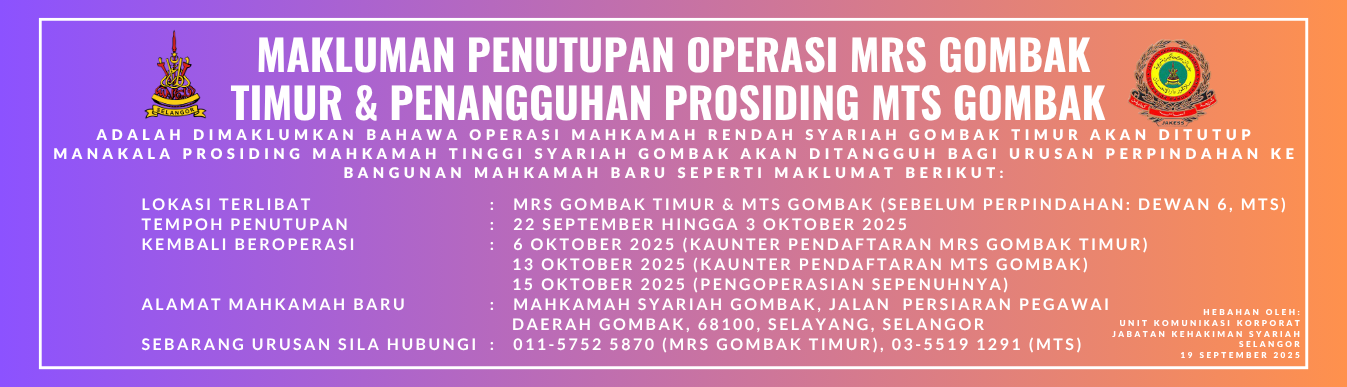 Banner Penutupan Operasi MTS Gombak