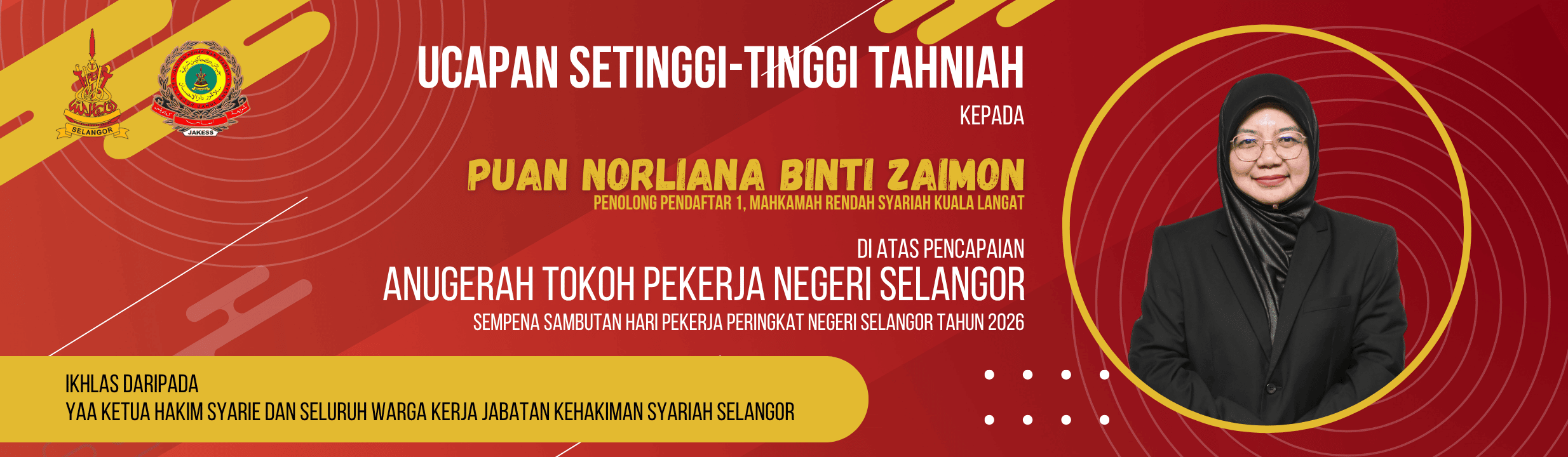 Banner - Ucapan Tahniah Norliana MRS KLangat ATPNS 2026