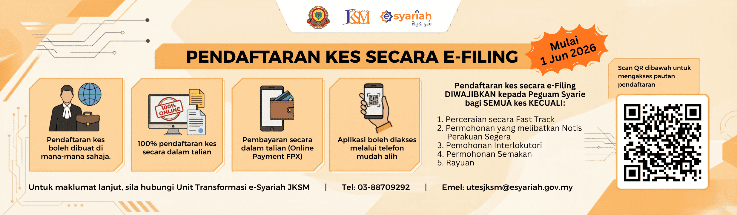 Banner - Pendaftaran Kes Secara e-Filing 2026